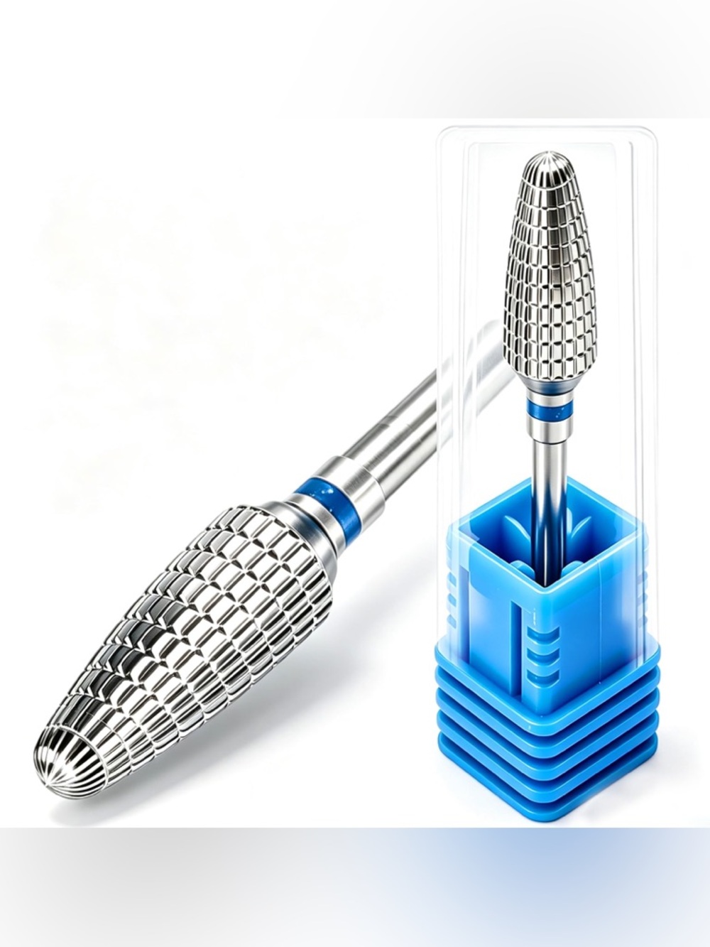 NEW Medium Grit Corn Shape Carbide Nail Drill Bit - 3/32 Shank (M)